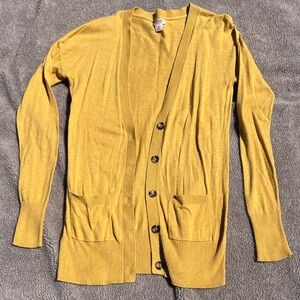 Mossimo Supply Co. Mustard Cardigan